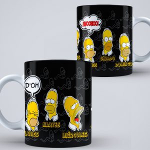 Plantillas Para Sublimar Tazas Los Simpson