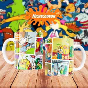 Plantillas Para Sublimar Tazas Nickelodeon Collage